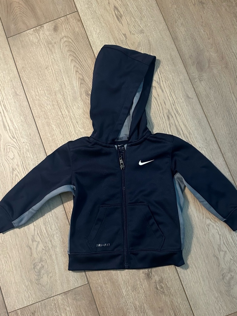 Nike Black & Gray Youth Dri-FIT Full-Zip Hoodie